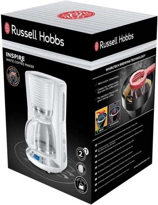 Russell Hobbs 24390-56 Inspire Koffiezetapparaat met glazen kan - Wit