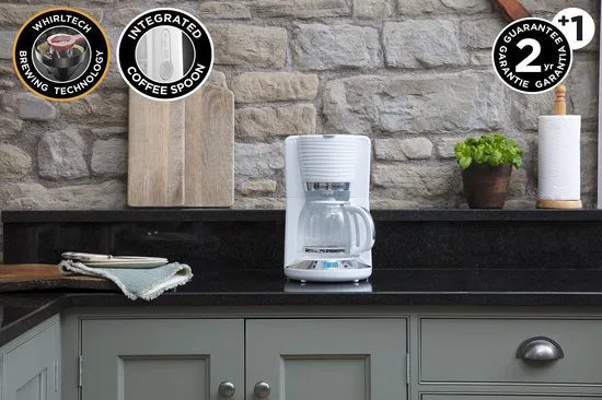 Russell Hobbs 24390-56 Inspire Koffiezetapparaat met glazen kan - Wit