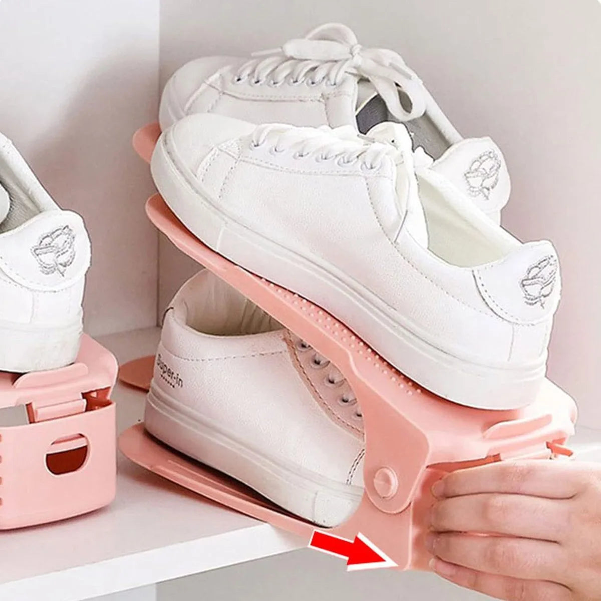 Schoenen Opbergsysteem Verstelbaar - Schoenenopbergers - Schoenenrek - Schoenenkast - Schoenen Organizer – Set van 12 - Mix