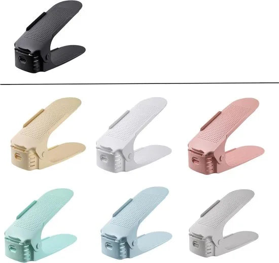 Schoenen Opbergsysteem Verstelbaar - Schoenenopbergers - Schoenenrek - Schoenenkast - Schoenen Organizer – Set van 12 - Mix