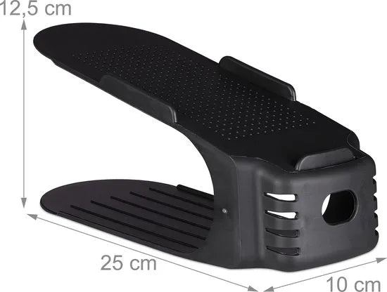 schoenen organizer - set van 15 - tot maat 39 - antislip - opbergsysteem - zwart