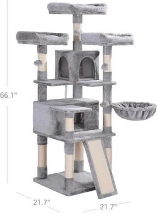 Segenn's Krabpaal - Kattenboom XXL 168 CM - Luxe Kattenhuis - Katten