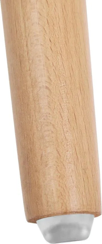 set van 2 barkruk zithoogte 73 cm counter kruk poten van beuken zitschaal van kunststof wit LJB20W
