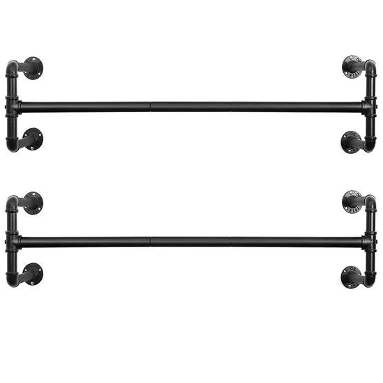 Songmics 2 Kledingstangen Voor Aan De Muur - Kledingrek - Kledingrekken - Kledingstang