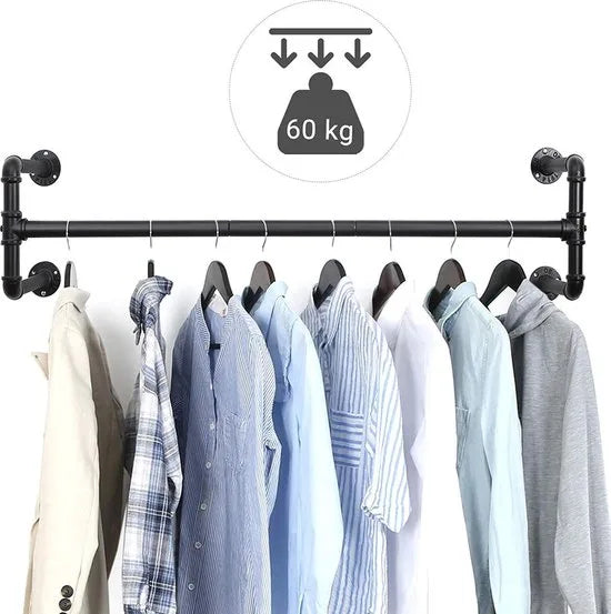 Songmics 2 Kledingstangen Voor Aan De Muur - Kledingrek - Kledingrekken - Kledingstang