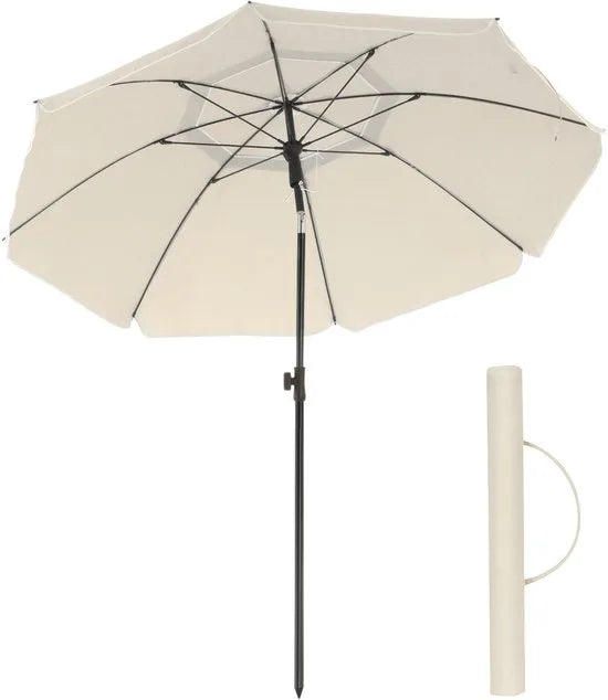SONGMICS - Parasol - Parasol met UPF 50+ Zonbescherming - Kantelbaar - Hoogte Verstelbaar - Draagtas