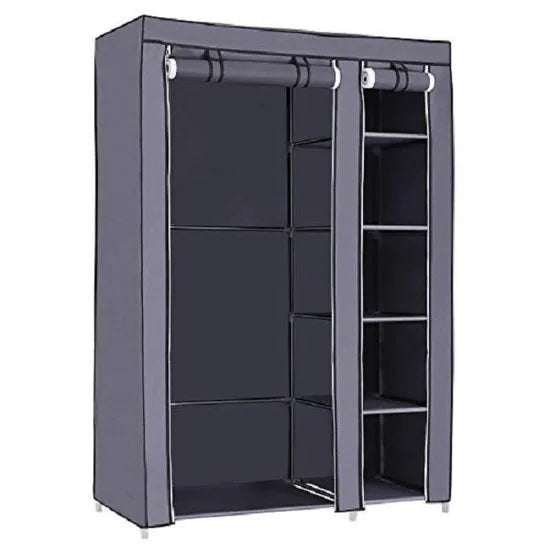 Songmics - Stoffen Kledingkast - Opvouwbare Garderobe kast - Stoffen Hangkast & Legkast - Kledingkast Opvouwbaar - Afm. 175 x 110 x 45 cm