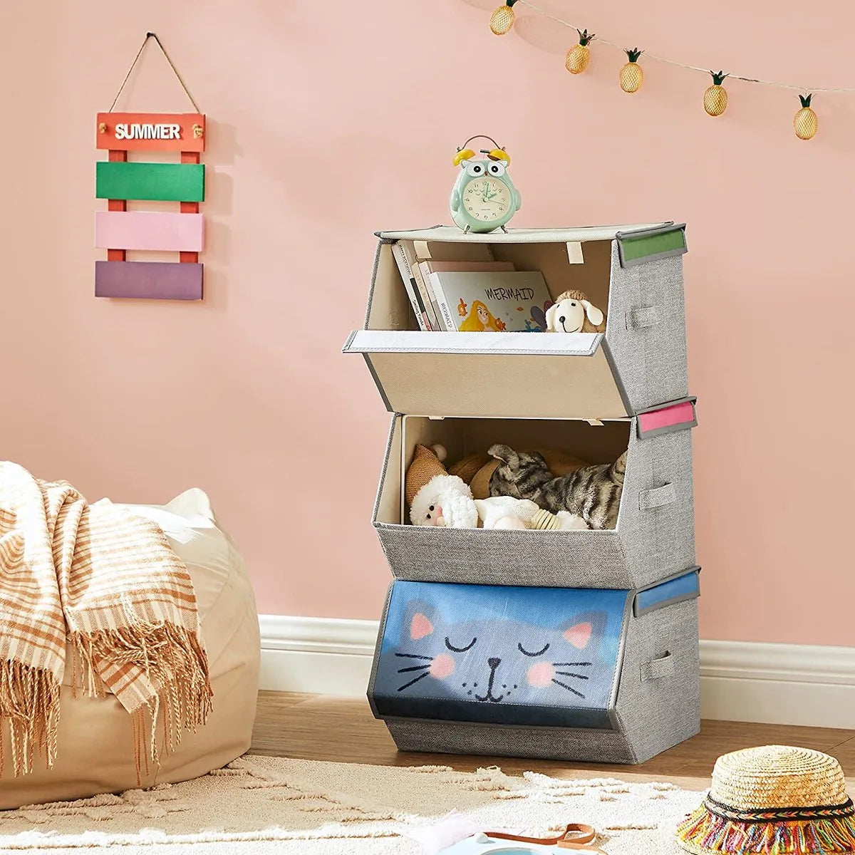 Speelgoed opbergmand – speelgoed mandje - kinderkamer