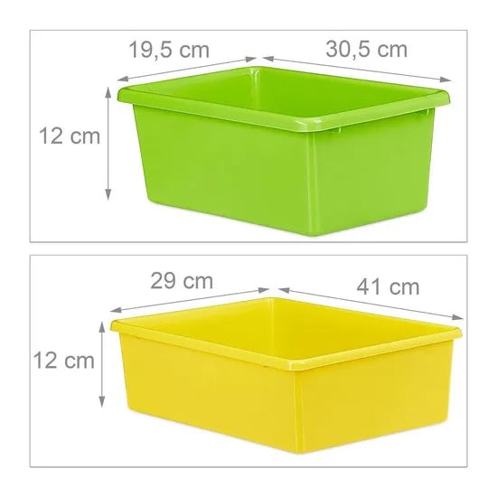 Speelgoedkast - met bakken - 88 x 86 x 31 cm