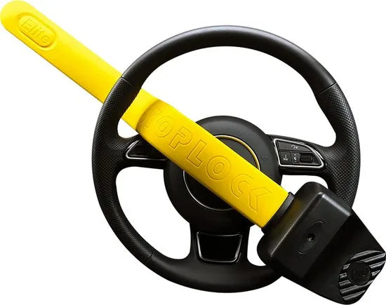 Stoplock Pro Elite Stuurslot - voor auto's, bestelwagens en campers - zwart/geel