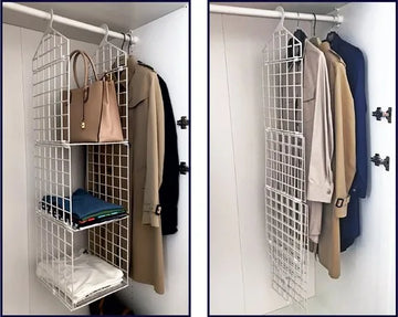 Sumpas - kleding organizer - lade organizer kledingkast - kast organizer kleding - lade organizer - kast organizer ondergoed - Kleding Opberger - kast organizer - kleding organizer opbergsysteem - 3 verdieping - Wit - 100 x 30 x 30 cm