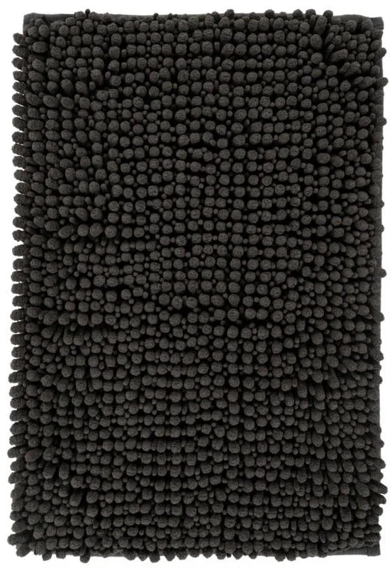 Tapijtenloods Fluffy Badmat Antislip - Antraciet - 40x60 CM - Douchemat Hoogpolig - Soft Touch
