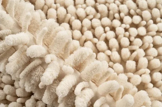 Tapijtenloods Fluffy Badmat Antislip - Creme - 40x60 CM - Douchemat Hoogpolig - Soft Touch