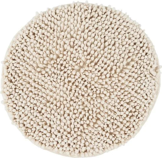Tapijtenloods Fluffy Badmat Antislip - Creme - 67x110 CM - Douchemat Hoogpolig - Soft Touch