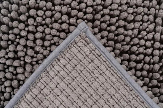 Tapijtenloods Fluffy Badmat Antislip - Grijs - 67x110 CM - Douchemat Hoogpolig - Soft Touch