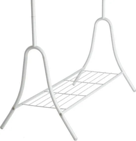 tectake® Antiek Metalen Kledingrek - Verschillende Kleuren - (Wit | Nr. 402011)