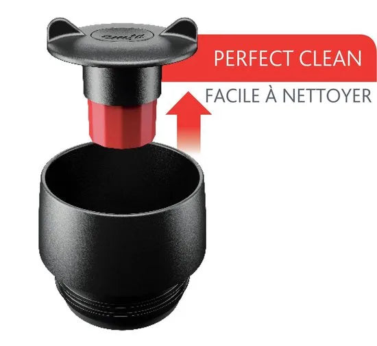 Tefal Travel Mug Handle Isoleerbeker K30731 - inhoud 0,36 L RVS/Zwart