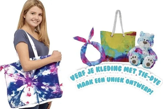 Tybo Tie-Dye Ontwerpstudio - Inclusief 6 kleuren - Handschoenen - Knijpflessen