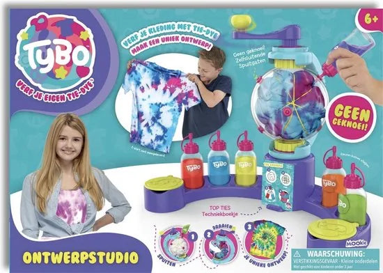 Tybo Tie-Dye Ontwerpstudio - Inclusief 6 kleuren - Handschoenen - Knijpflessen
