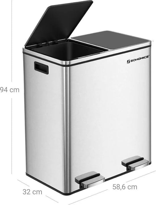 Vuilnisscheider 60 liter (2 x 30 L)