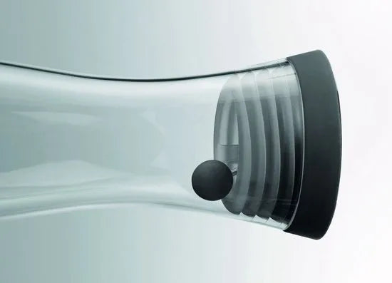 WMF Basic - Waterkaraf - 1,0L - Zwart - Druppelvrij - Geschikt voor Koelkastdeur